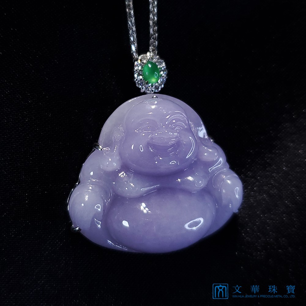 紫羅蘭彌勒佛玉墜(已售出)