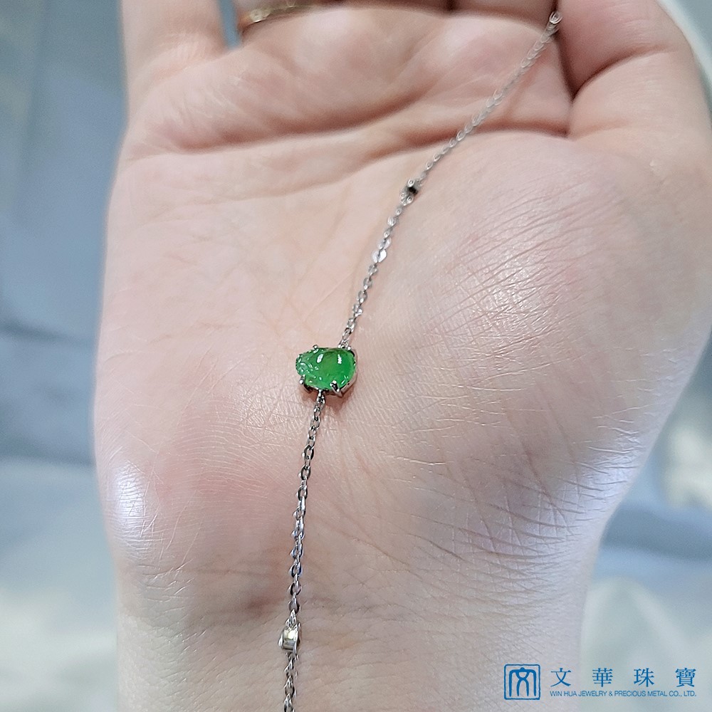 翡翠玉蟾18K金手鍊