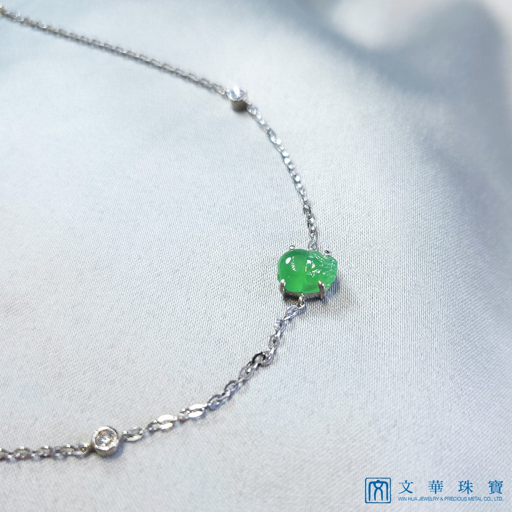 翡翠玉蟾18K金手鍊