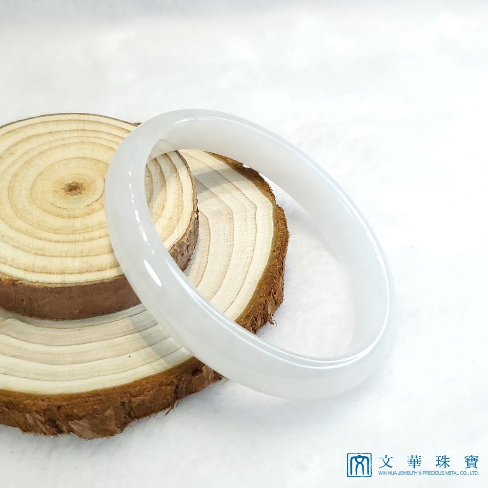 冰糯種白翡貴妃鐲 17.5圍