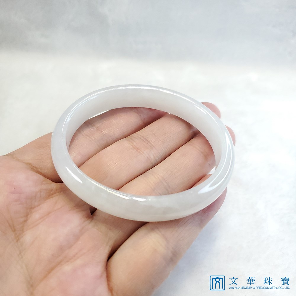冰糯種白翡貴妃鐲 17.5圍