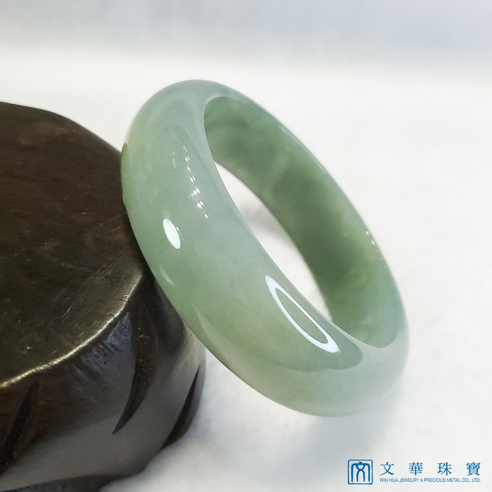 冰種湖水綠寬版玉鐲 18.5圍
