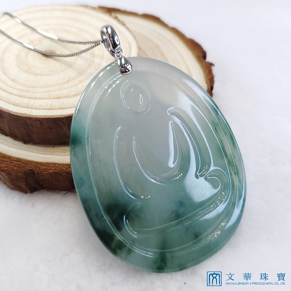 翡翠冰種厚莊觀音玉牌(已售出)