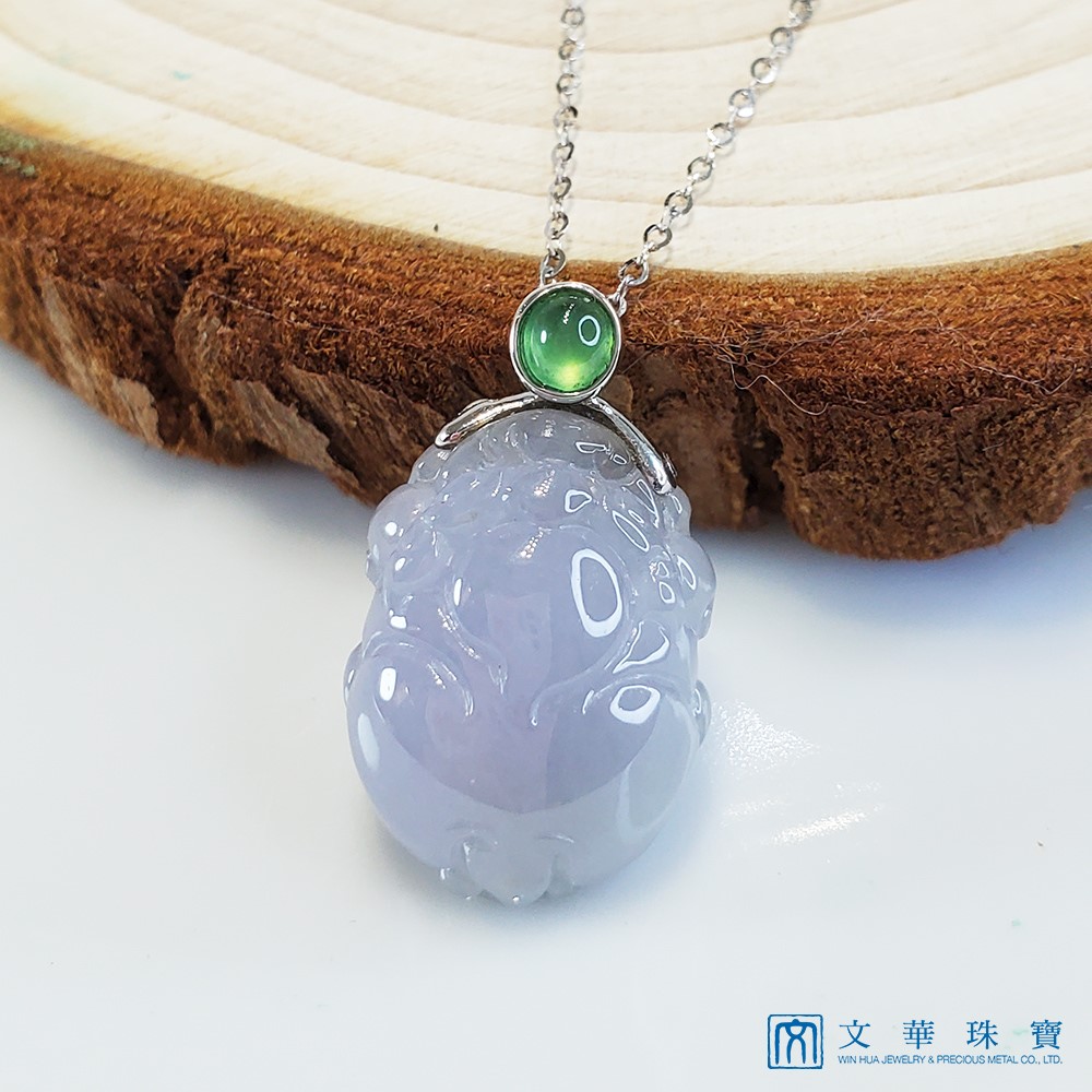 冰種粉紫貔貅玉墜(已售出)