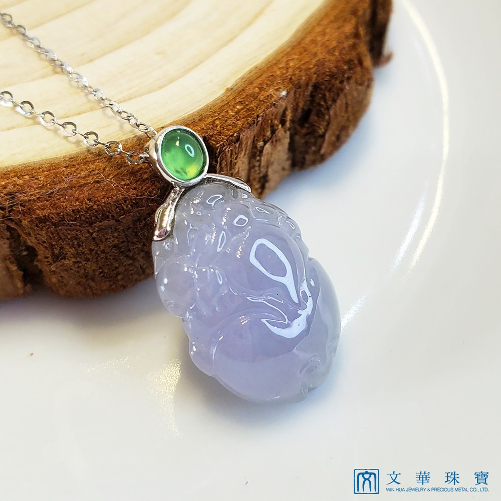 冰種粉紫貔貅玉墜(已售出)