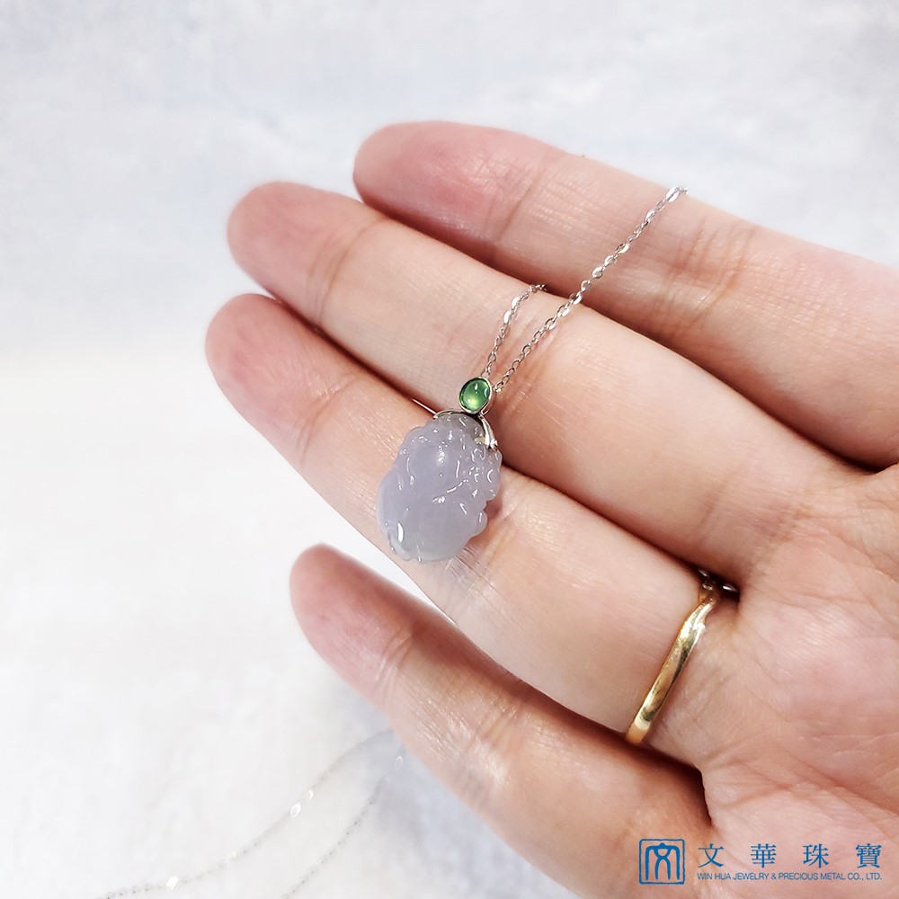 冰種粉紫貔貅玉墜(已售出)