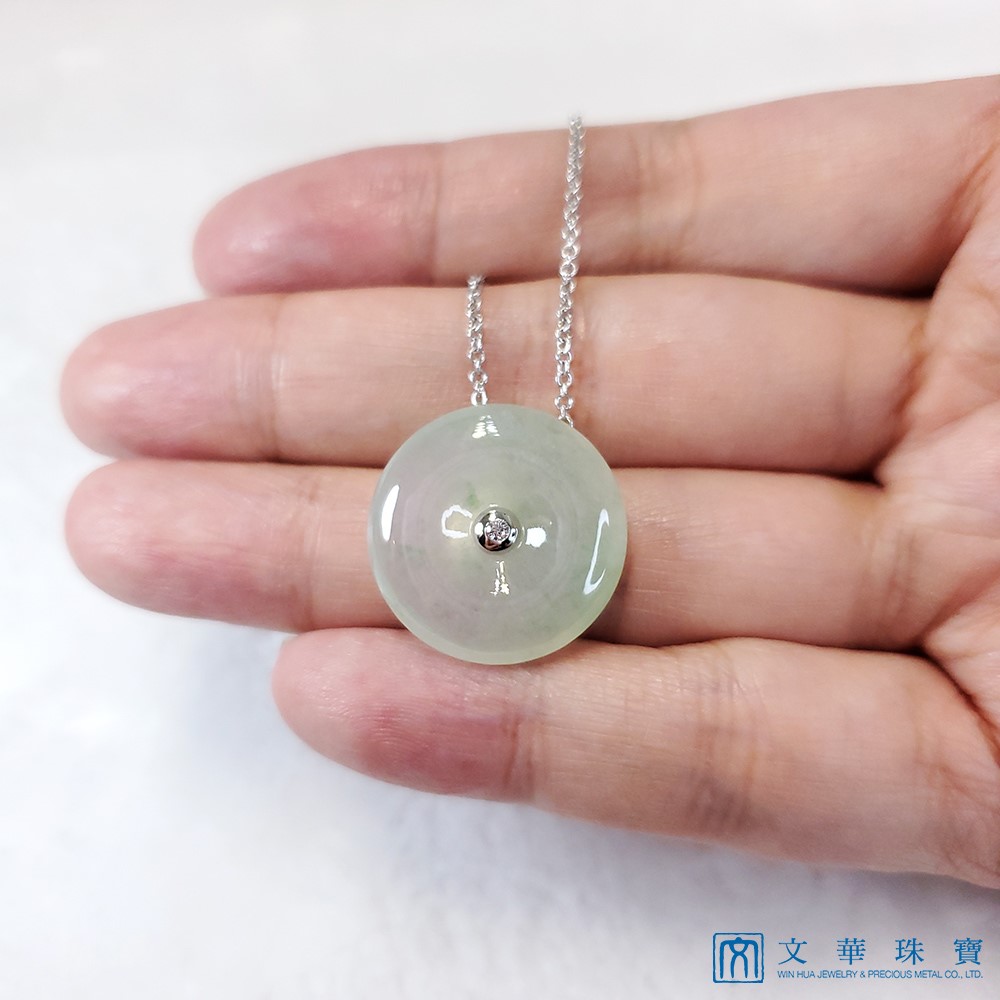 高冰芙蓉簡約平安扣