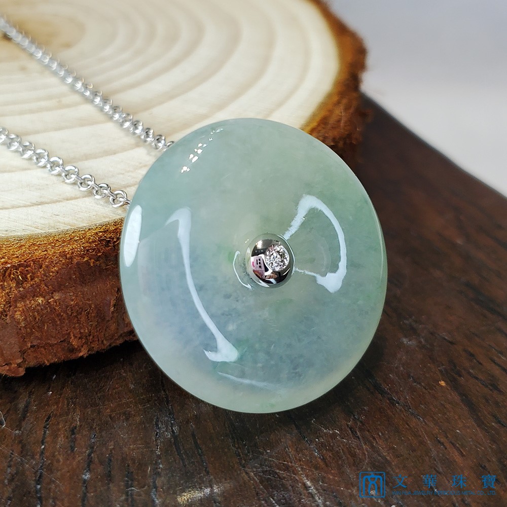 高冰芙蓉簡約平安扣