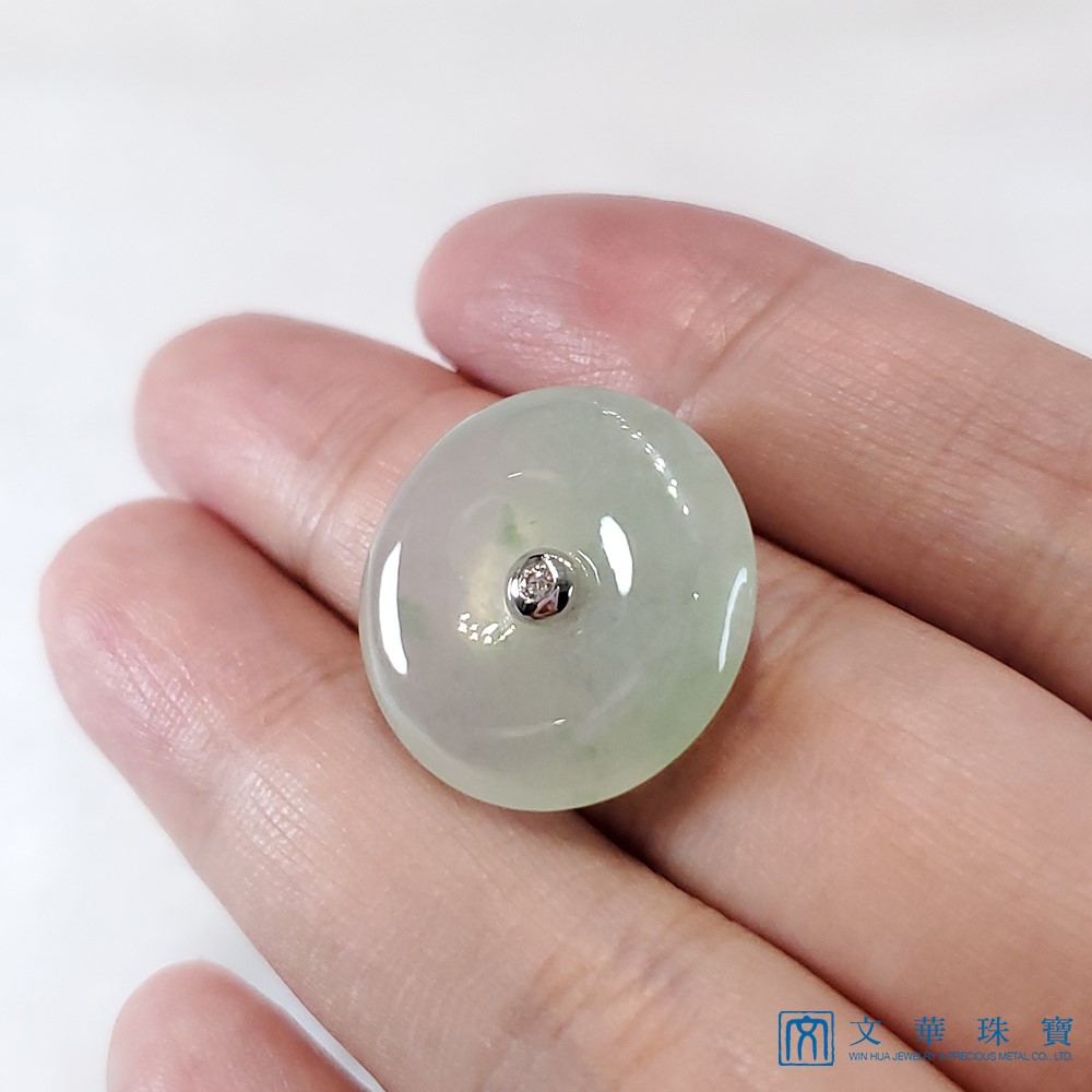 高冰芙蓉簡約平安扣