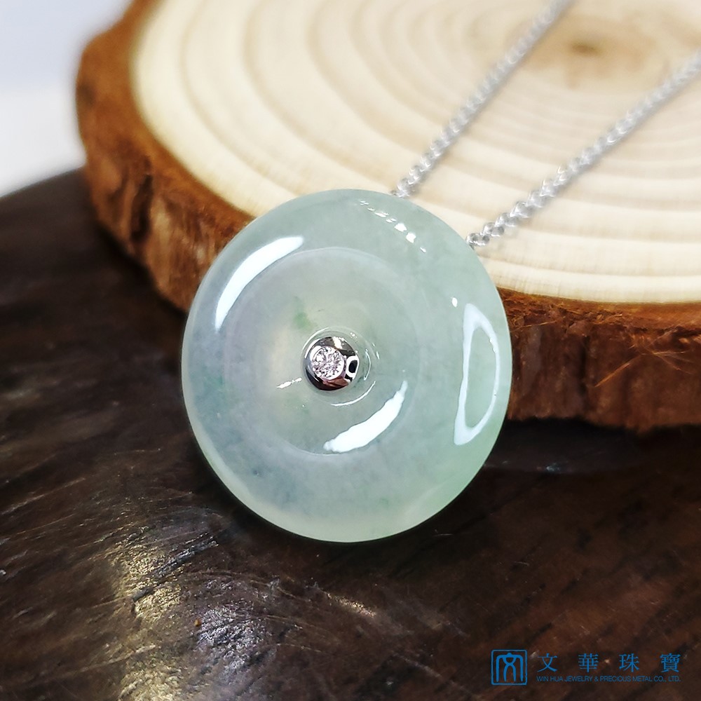 高冰芙蓉簡約平安扣