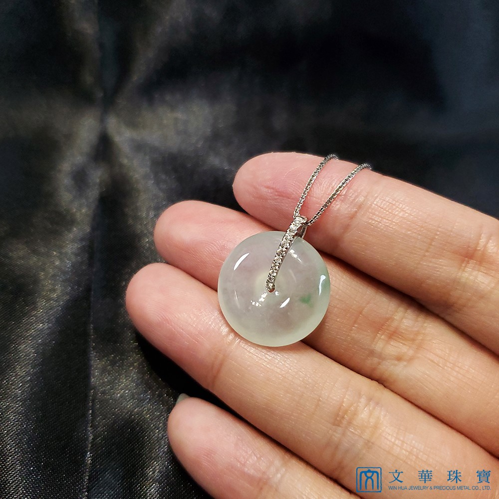 高冰平安扣鑽墜