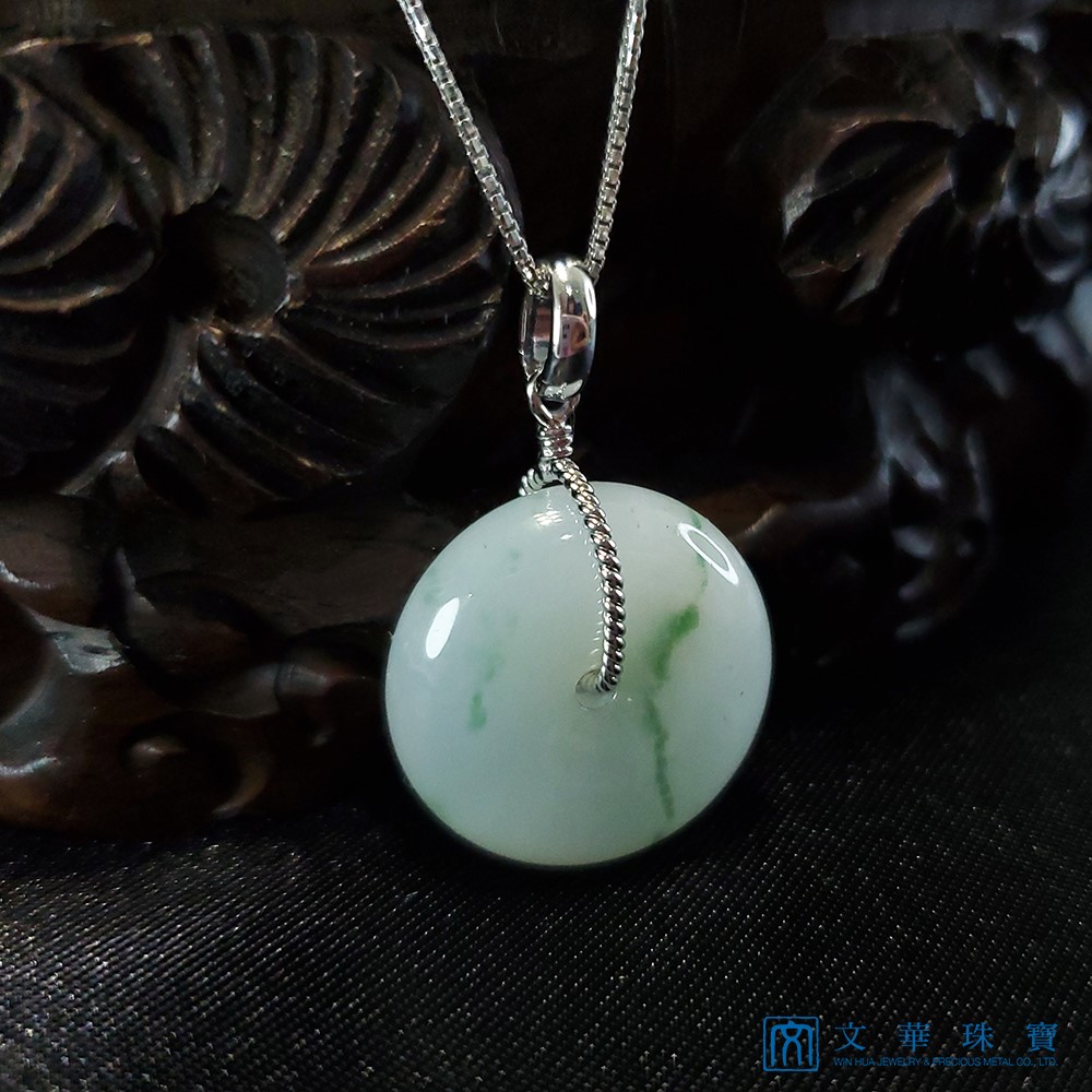 冰糯飄花平安扣 (已售出)