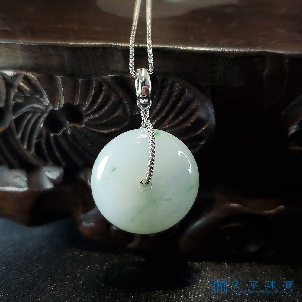 冰糯飄花平安扣 (已售出)