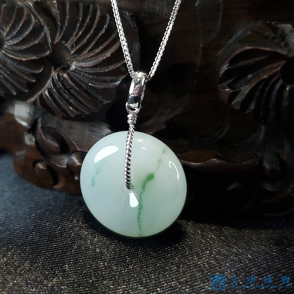 冰糯飄花平安扣 (已售出)