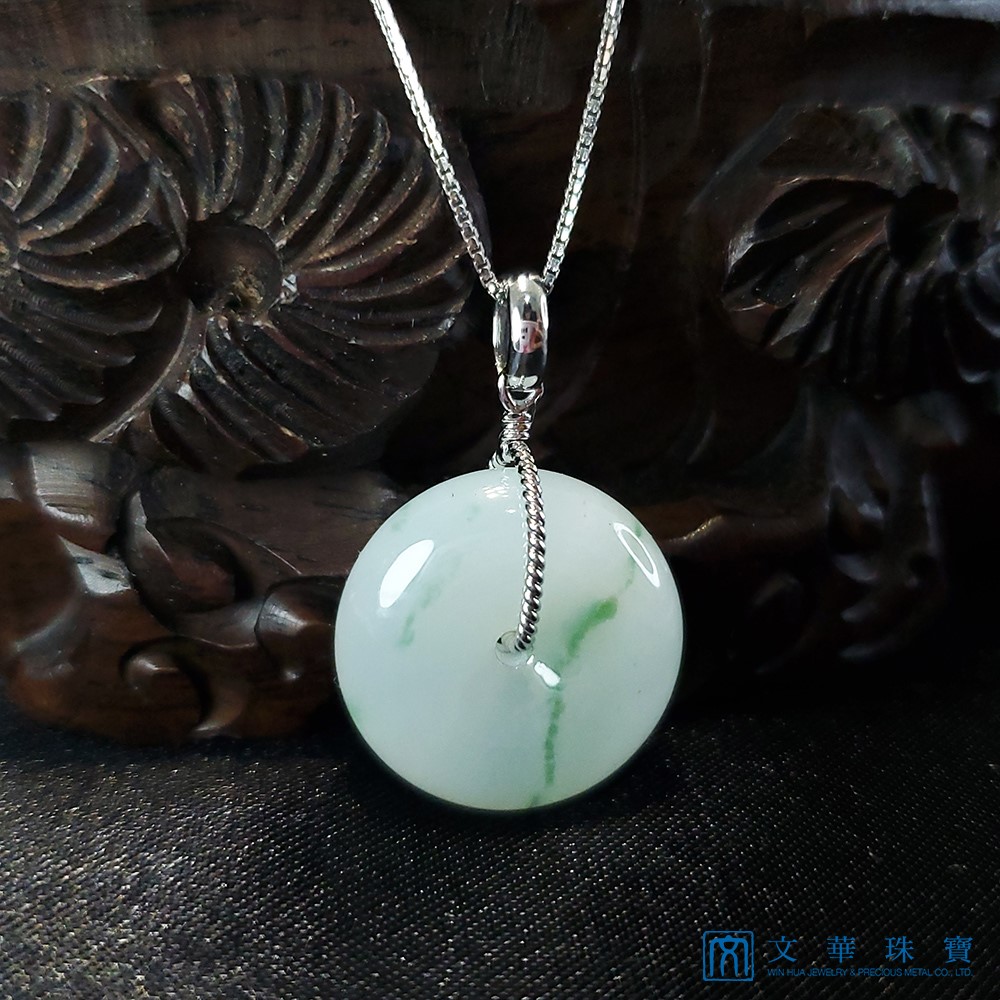 冰糯飄花平安扣 (已售出)