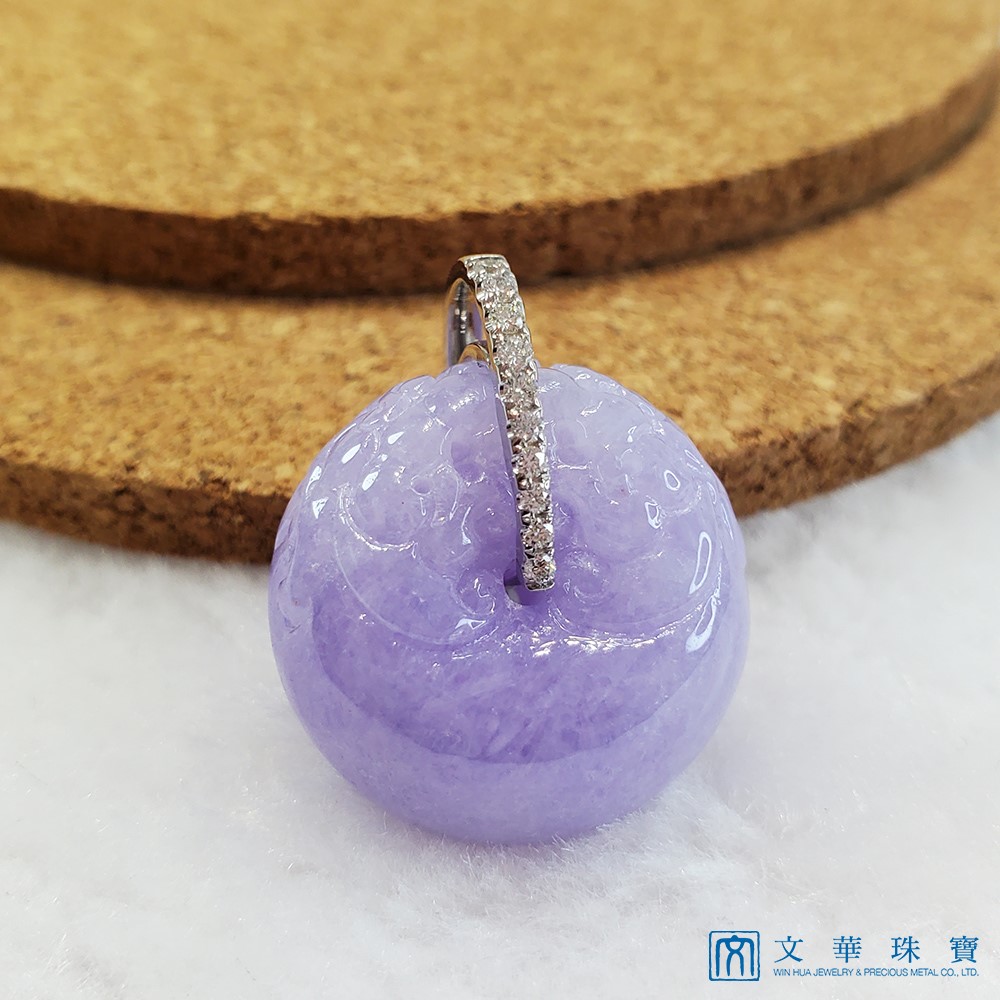 紫羅蘭龍扣鑽墜(已售出)