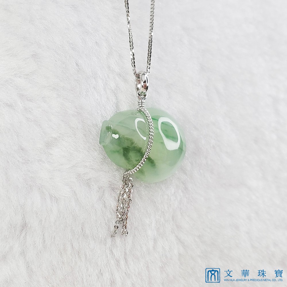 冰飄綠絲葫蘆玉墜