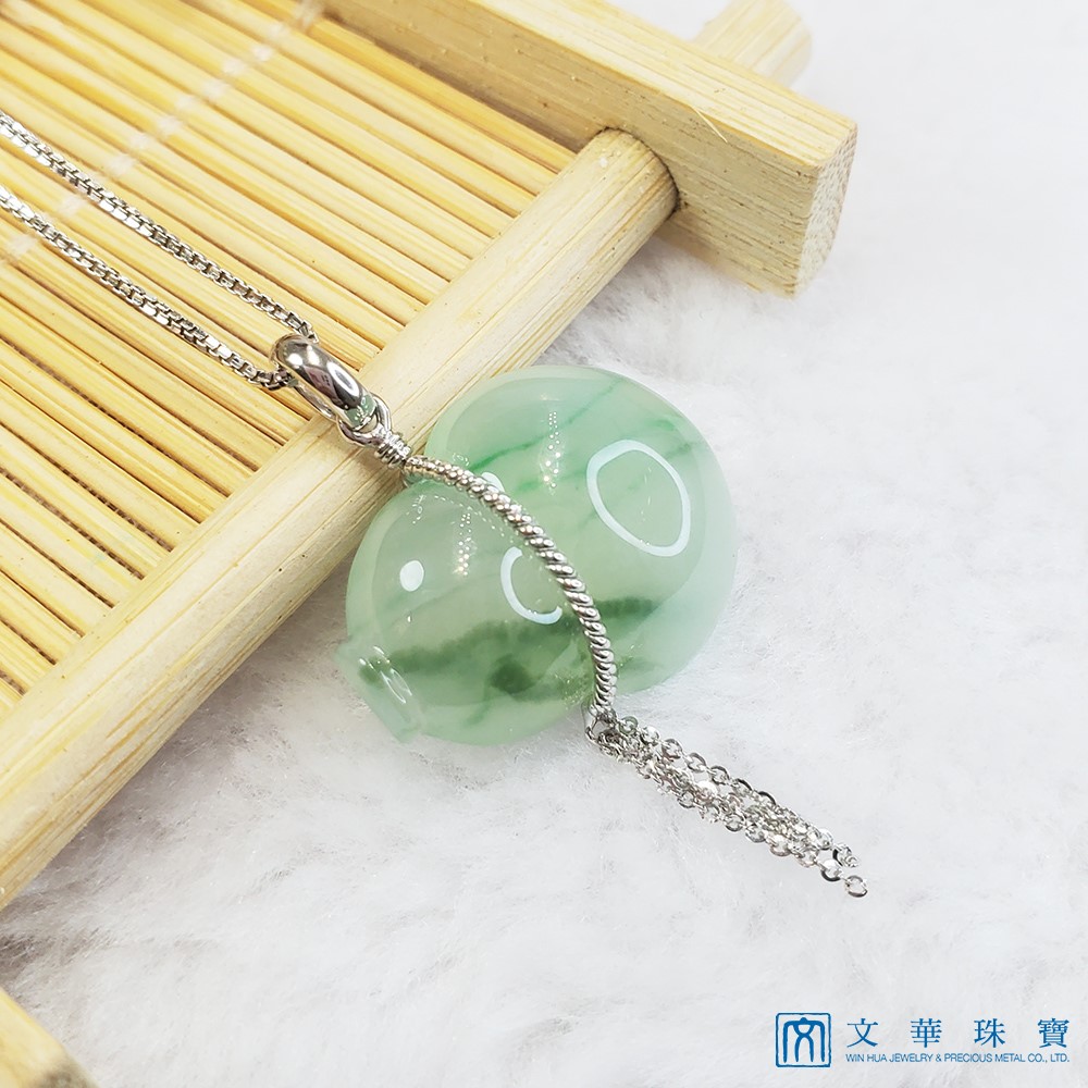 冰飄綠絲葫蘆玉墜