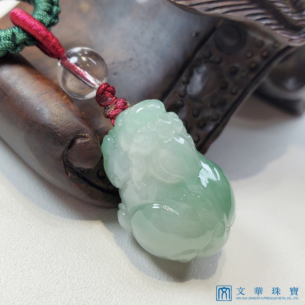 芙蓉綠貔貅把玩掛墜(已售出)