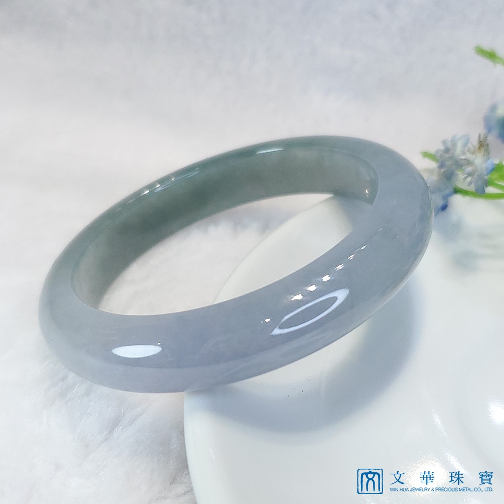 冰種藍紫玉鐲 17.5圍 平安鐲(已售出)