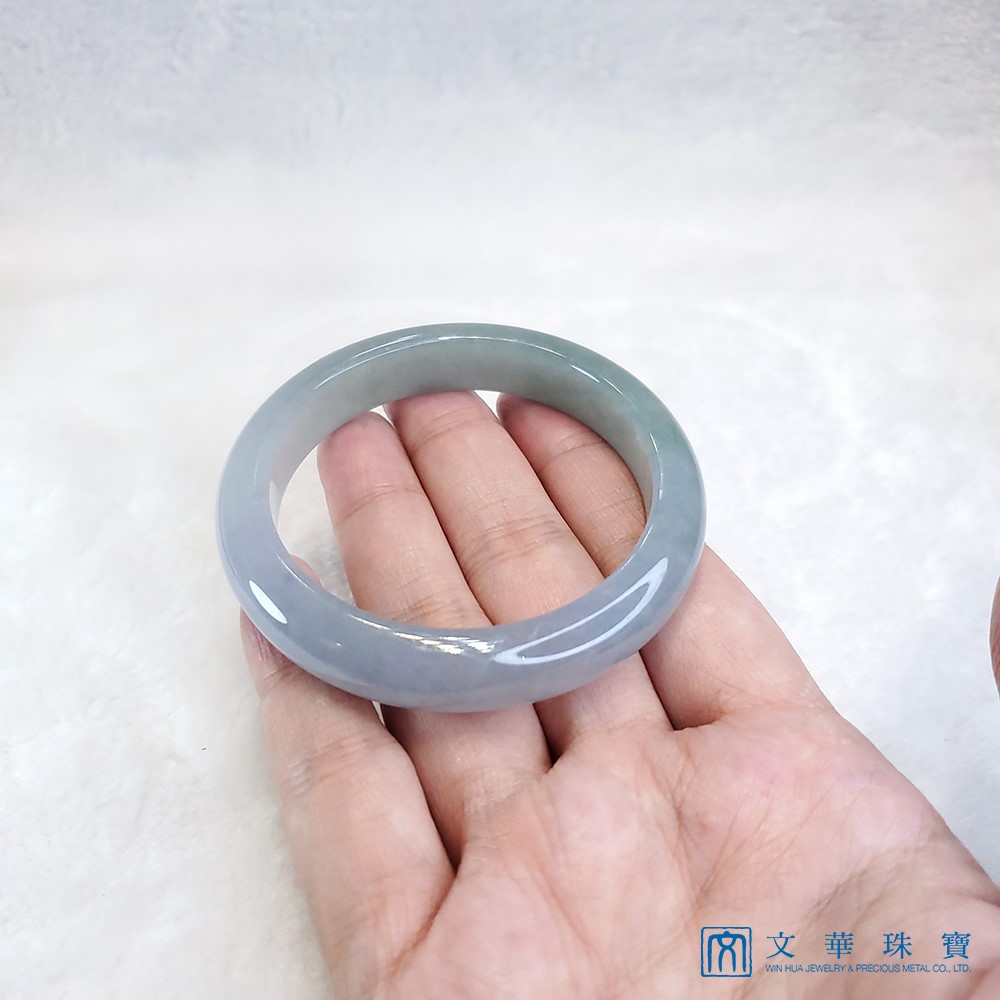 冰種藍紫玉鐲 17.5圍 平安鐲(已售出)