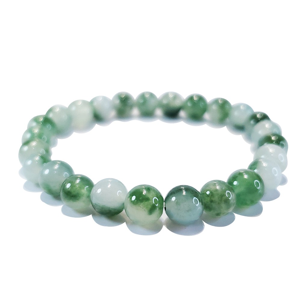 冰糯飄花圓珠手鍊 6.5-7mm(已售出)