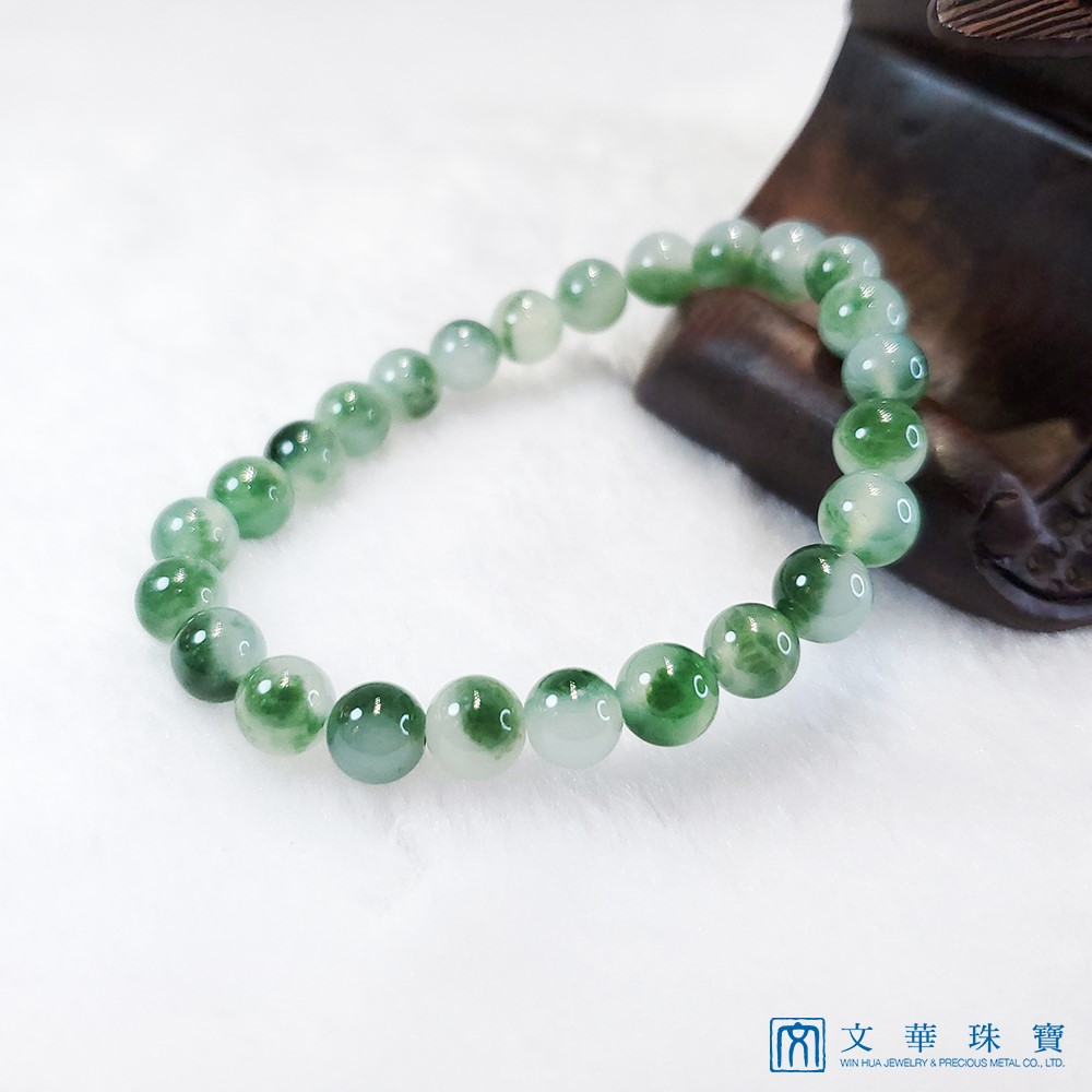 冰糯飄花圓珠手鍊 6.5-7mm(已售出)