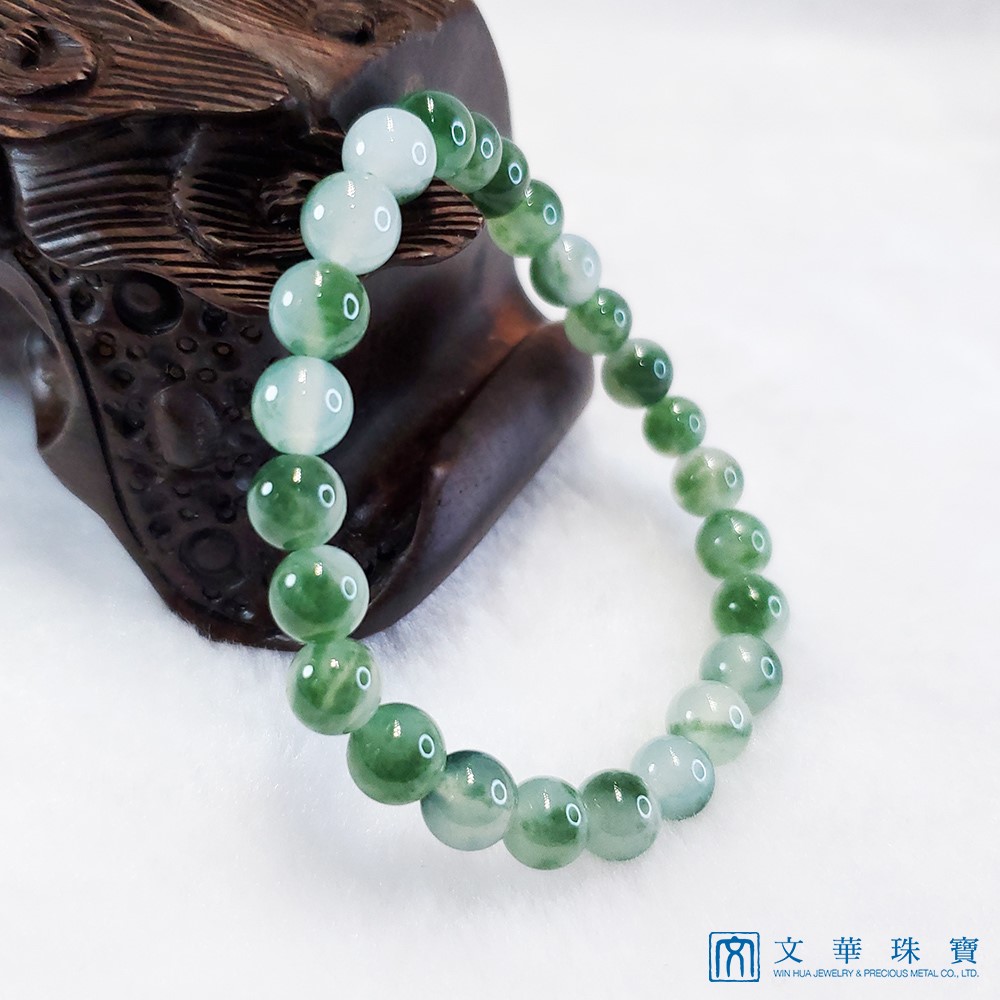 冰糯飄花圓珠手鍊 6.5-7mm(已售出)