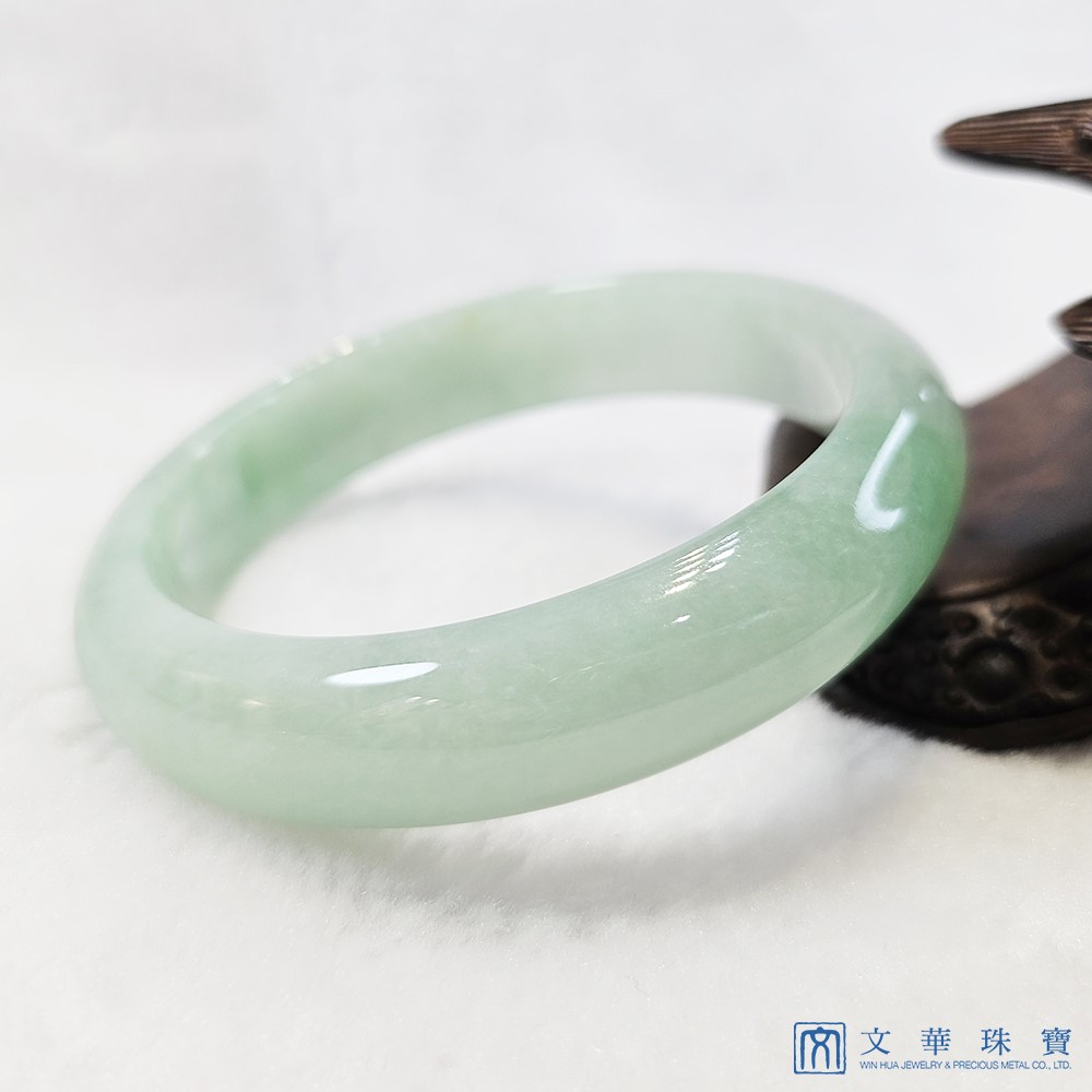 芙蓉蘋果綠玉鐲 18.5圍