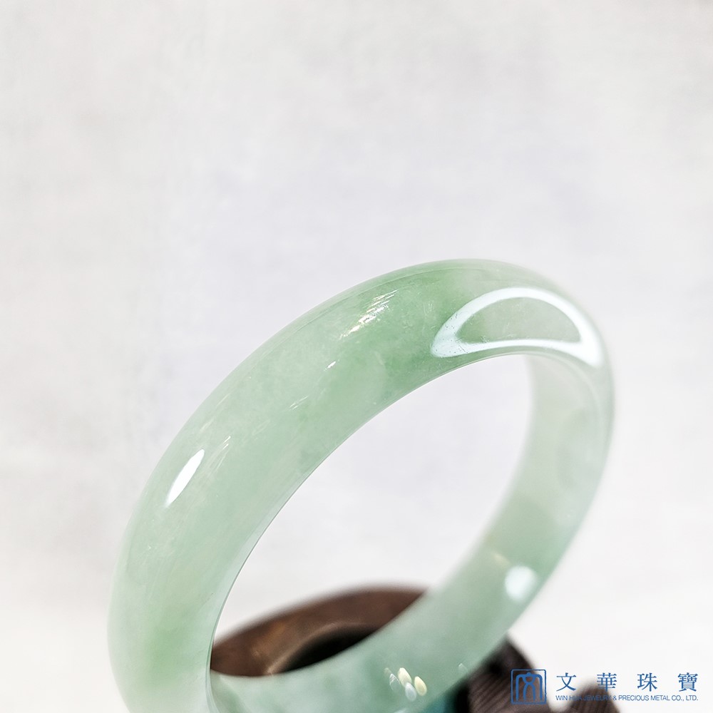 芙蓉蘋果綠玉鐲 18.5圍