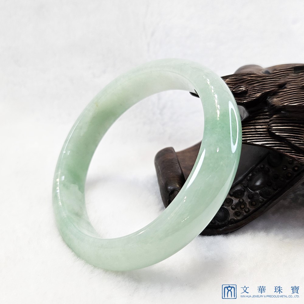 芙蓉蘋果綠玉鐲 18.5圍
