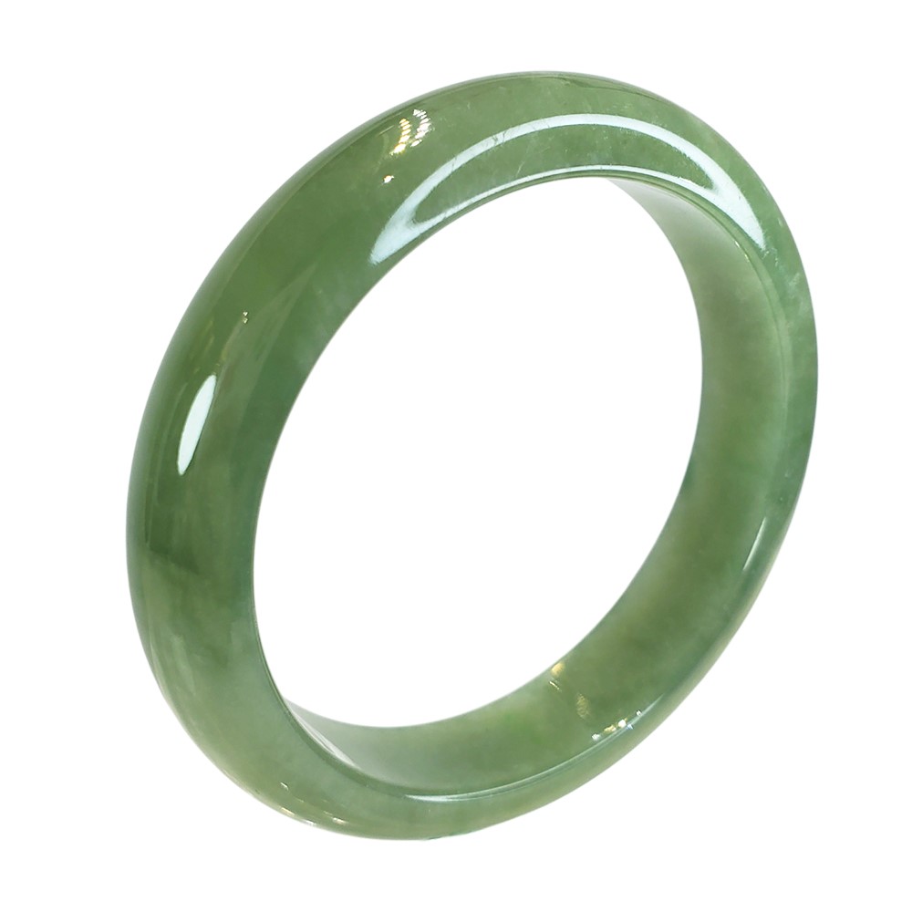 油綠滿綠玉鐲 18圍 平安鐲