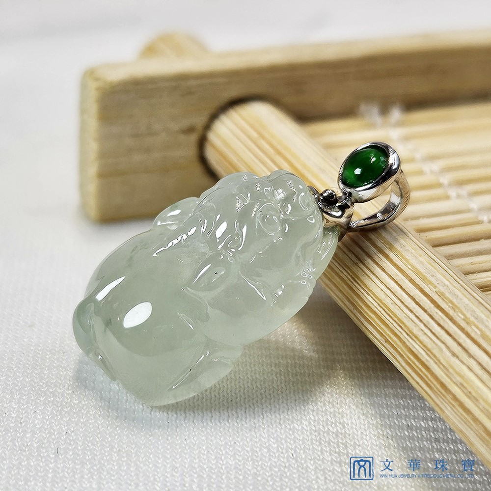 冰芙蓉貔貅玉墜(已售出)