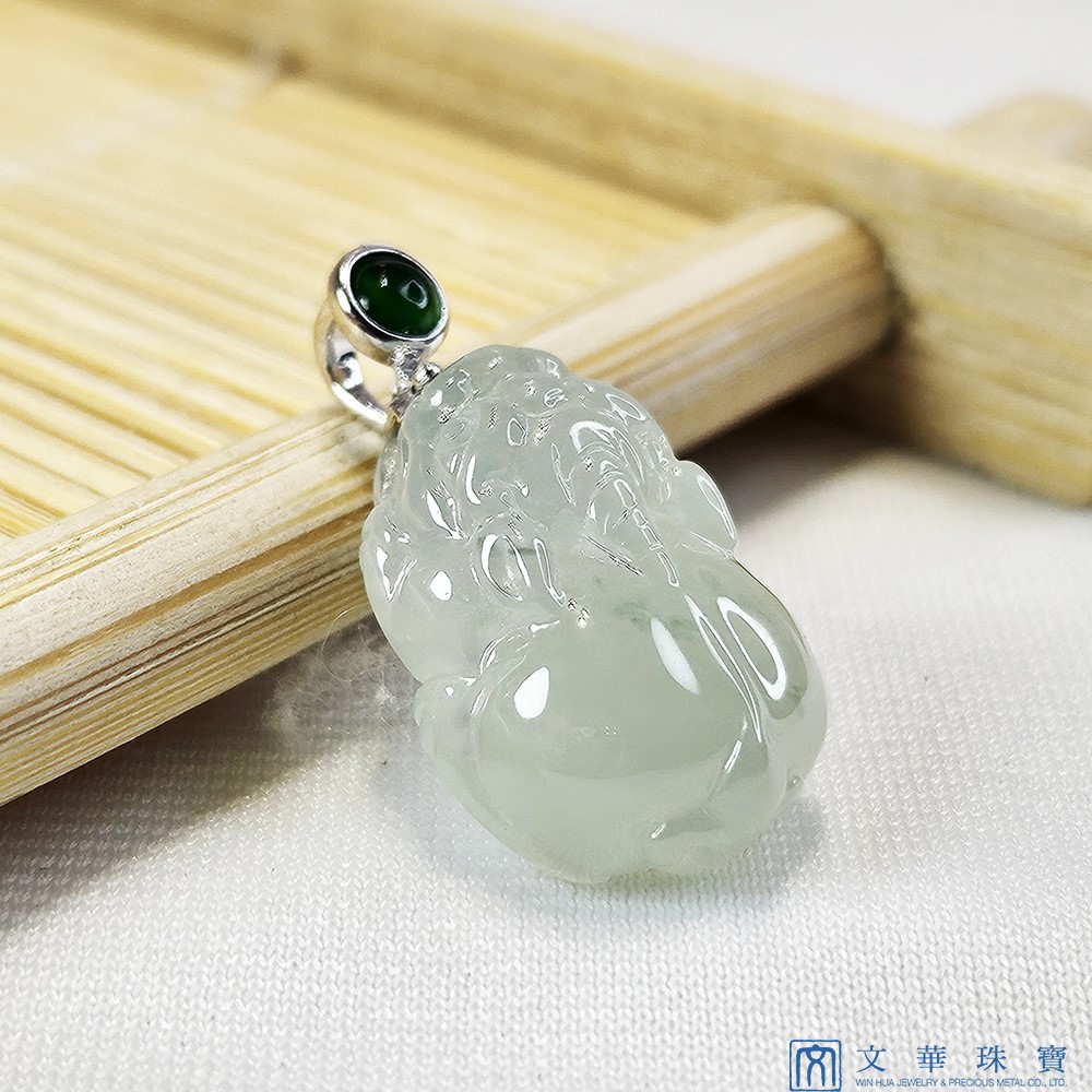 冰芙蓉貔貅玉墜(已售出)