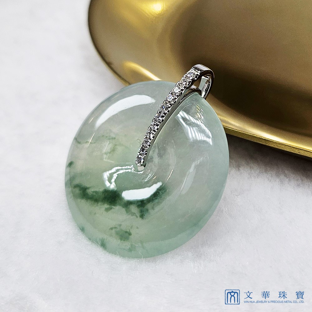 高冰飄蘭花平安扣鑽墜(已售出)