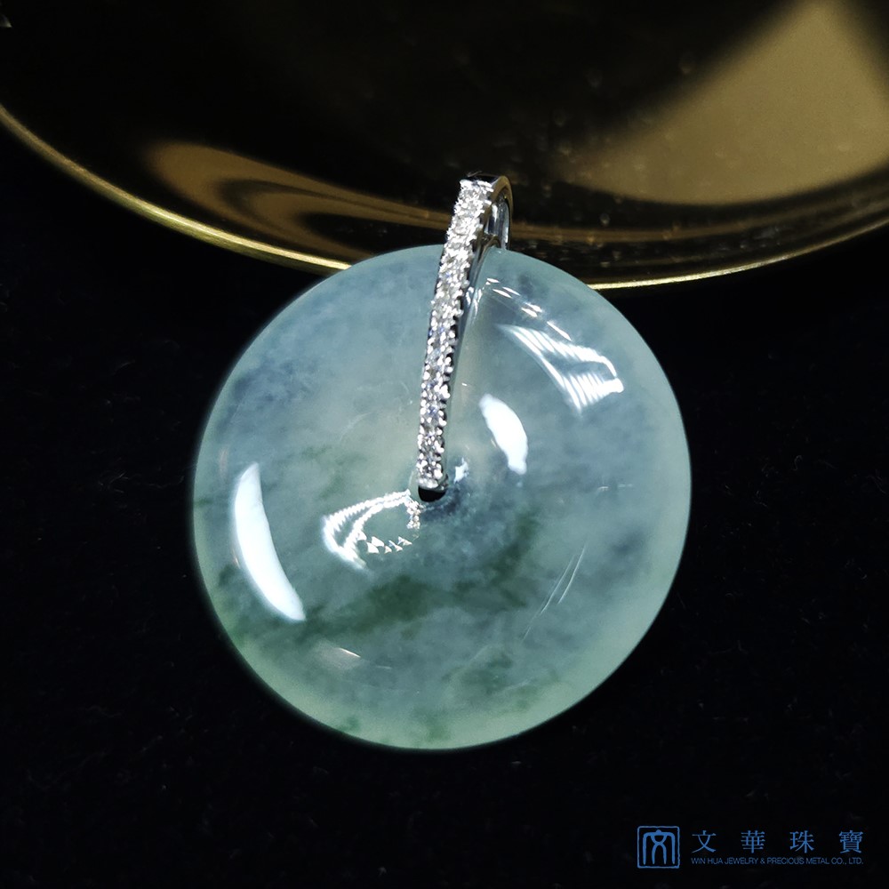 高冰飄蘭花平安扣鑽墜(已售出)