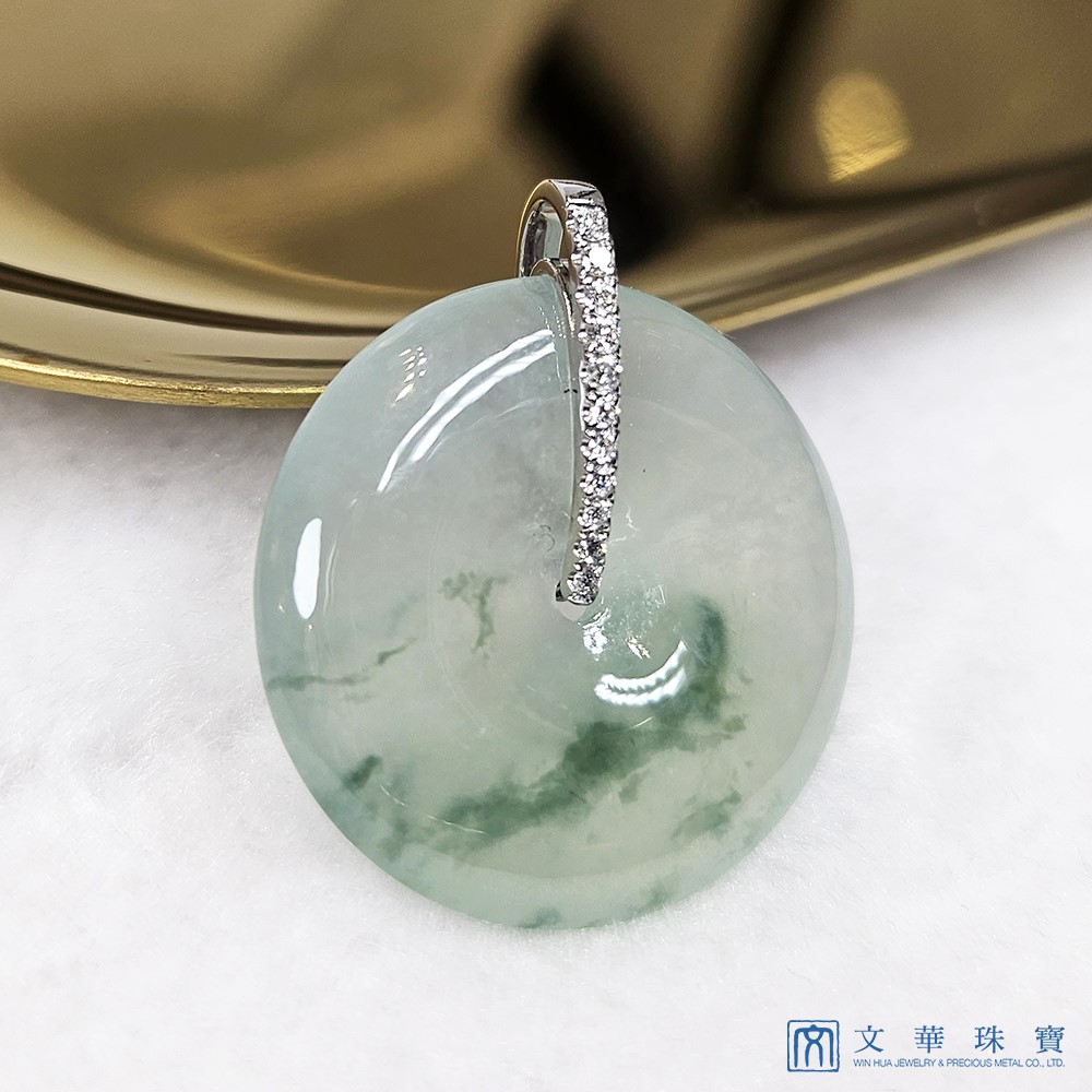 高冰飄蘭花平安扣鑽墜(已售出)