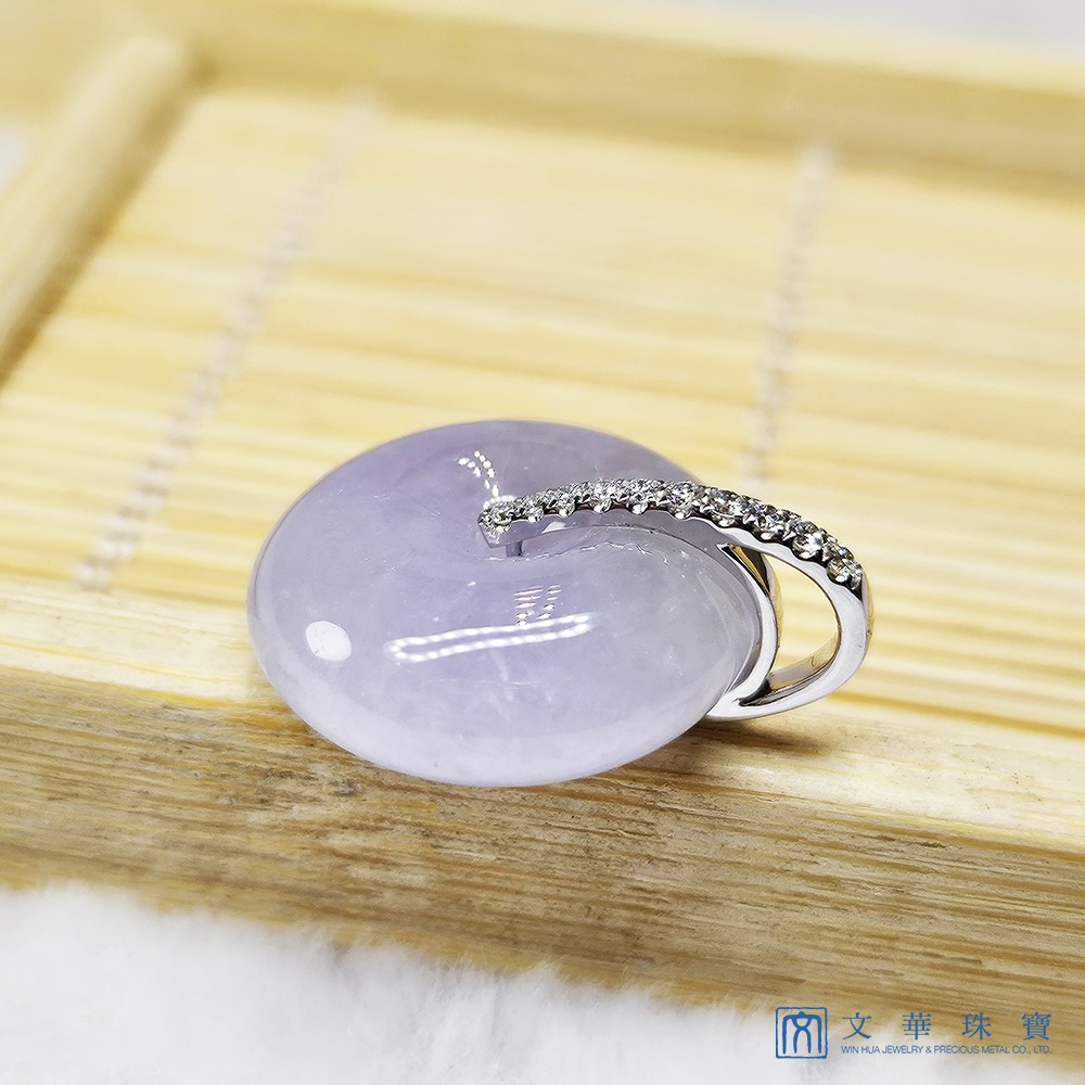 冰紫平安扣鑽墜 (已售出)