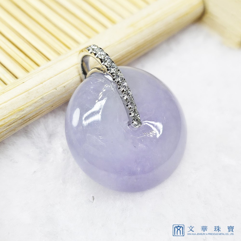 冰紫平安扣鑽墜 (已售出)