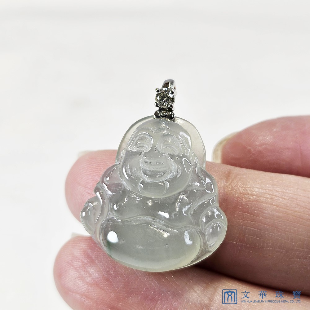 高冰起螢芙蓉彌勒佛玉墜(已售出)