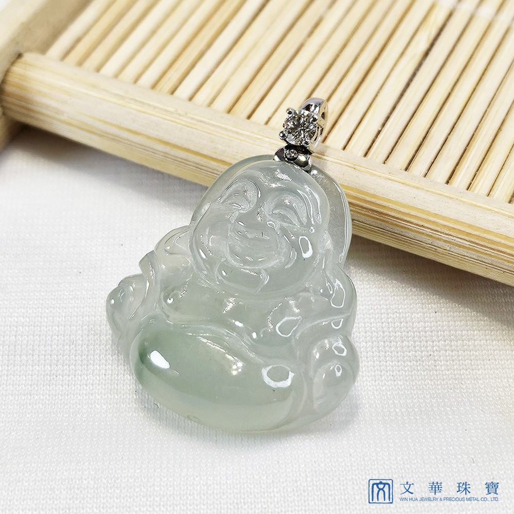 高冰起螢芙蓉彌勒佛玉墜(已售出)