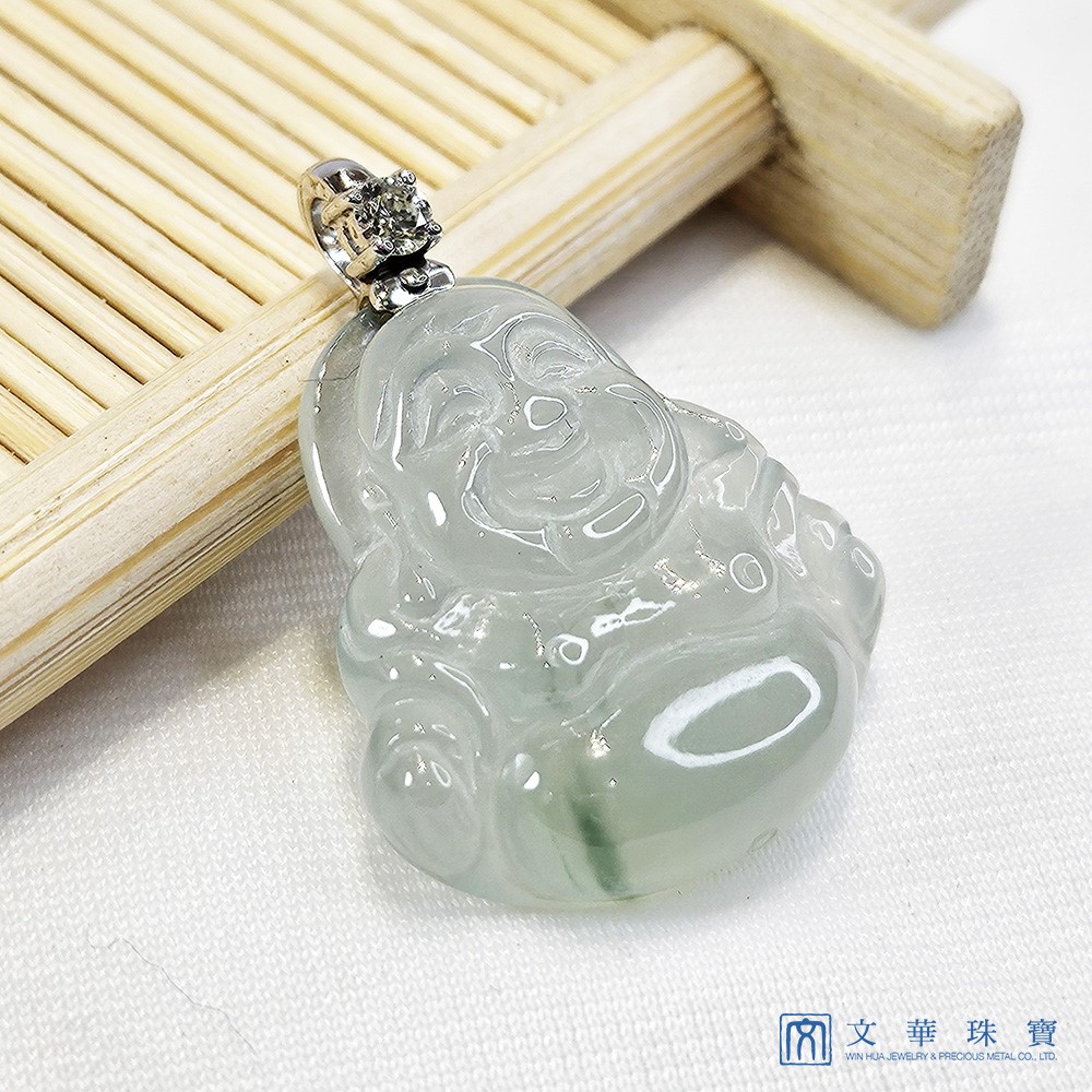 高冰起螢芙蓉彌勒佛玉墜(已售出)