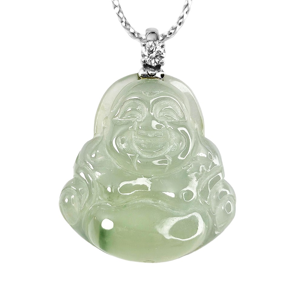 高冰起螢芙蓉彌勒佛玉墜(已售出)