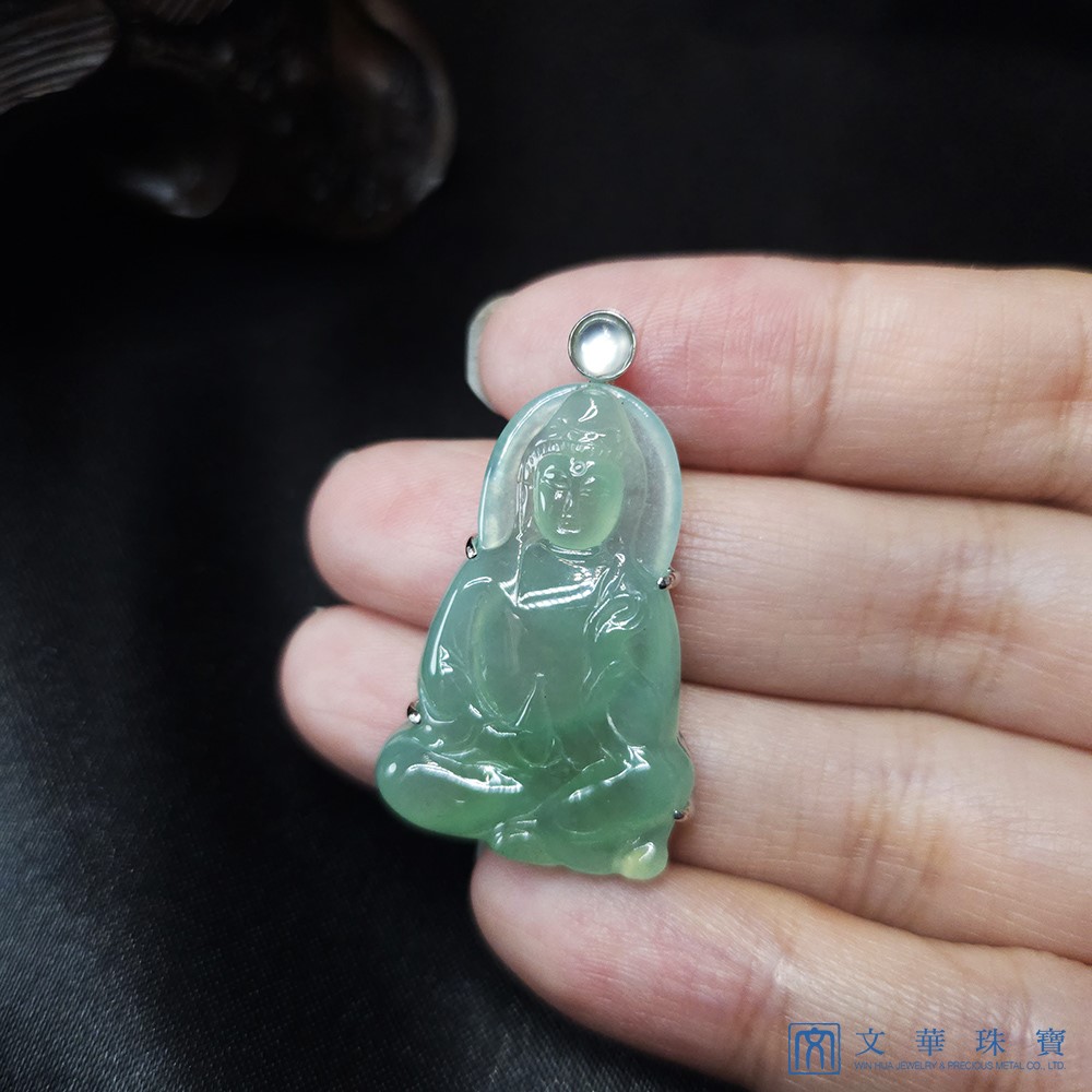 高冰滿綠持瓶觀音