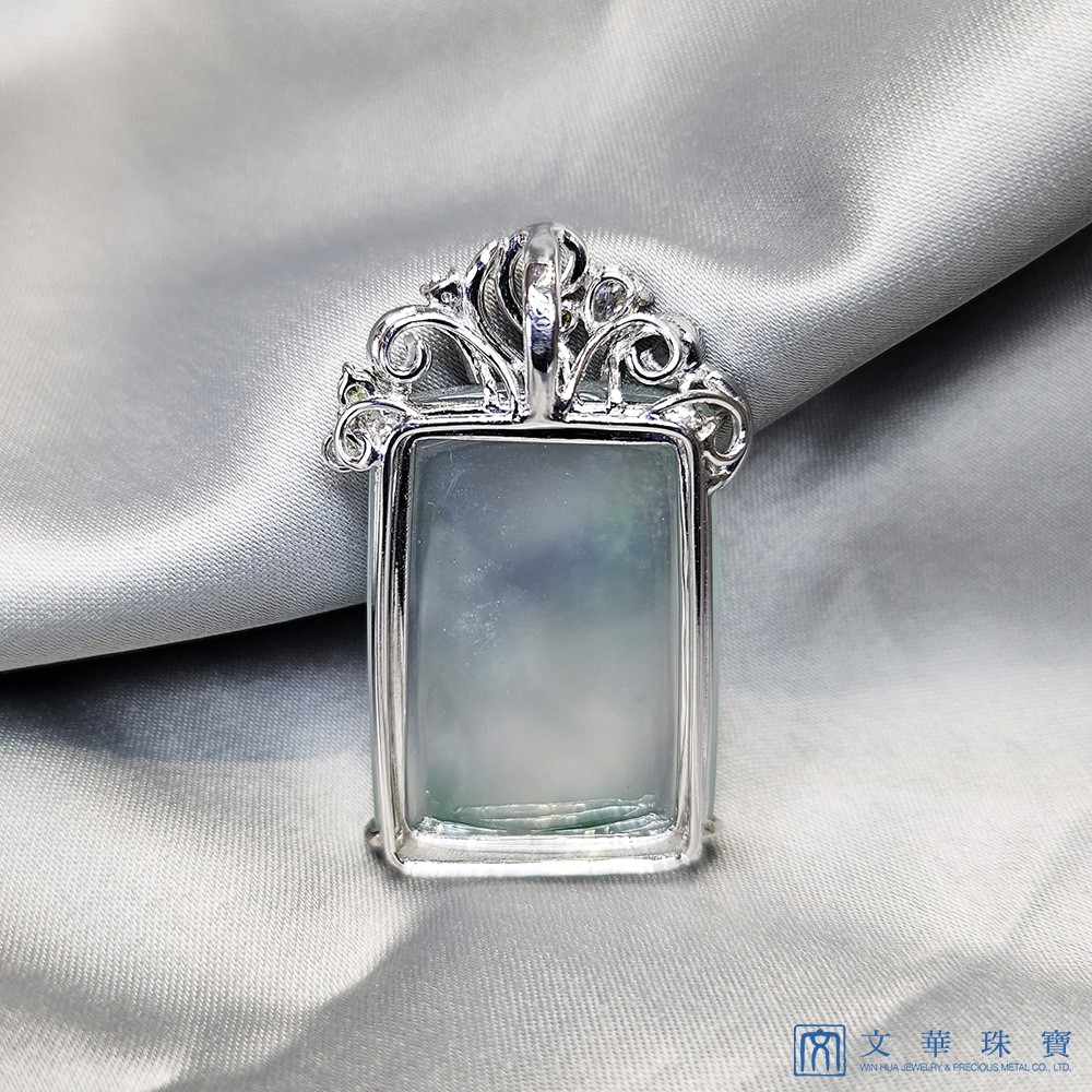 玻璃種無事牌鑽墜 附中國寶石證書(已售出)