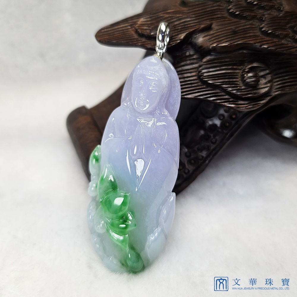 翡翠春彩厚莊觀音