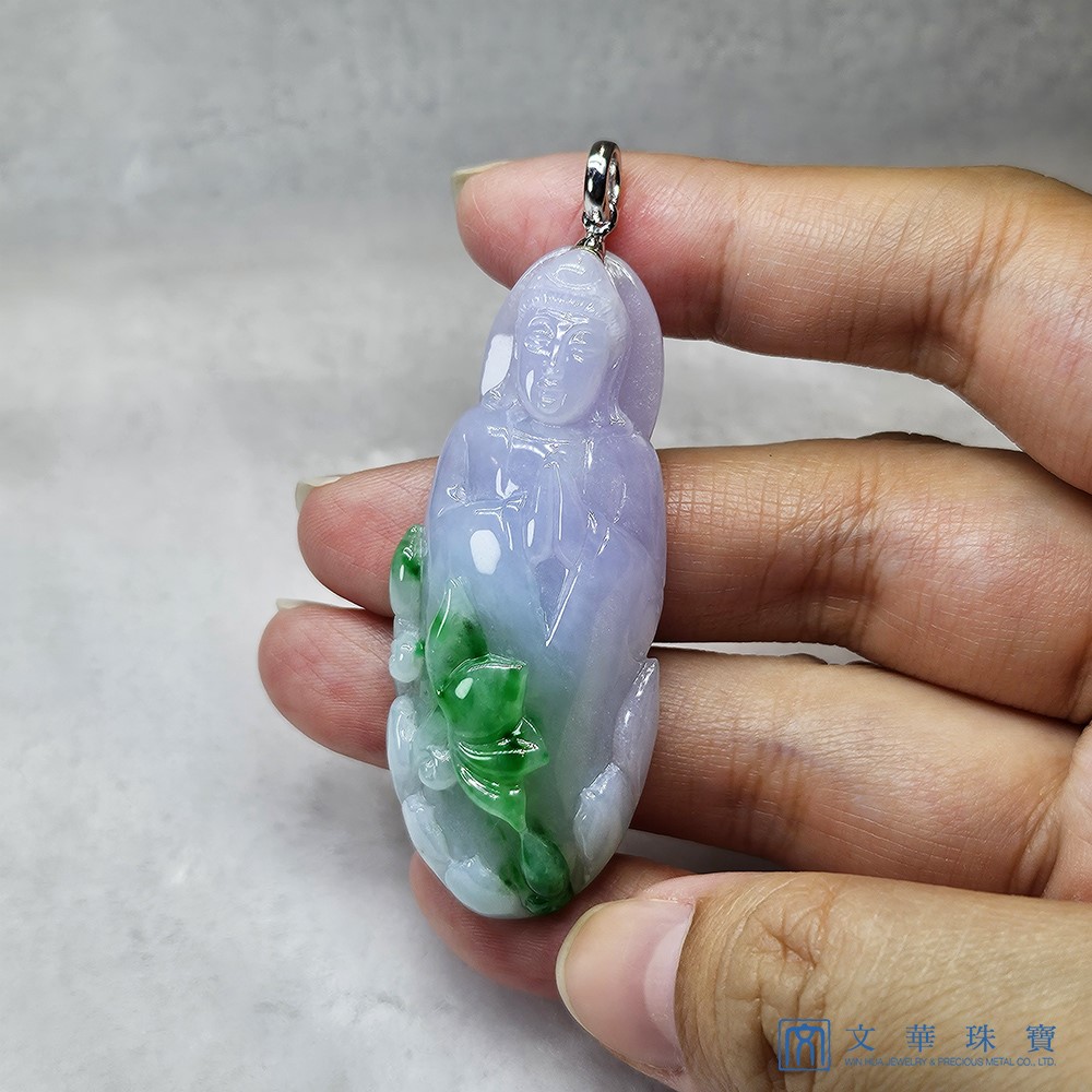 翡翠春彩厚莊觀音