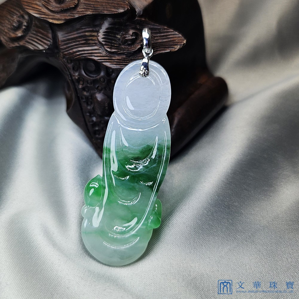 冰糯帶綠立姿觀音