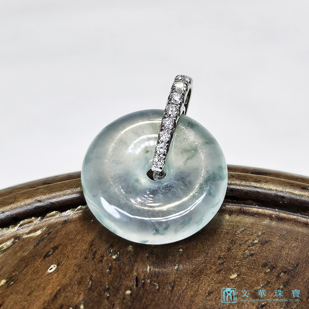 玻璃種飄蘭花小平安扣(已售出)