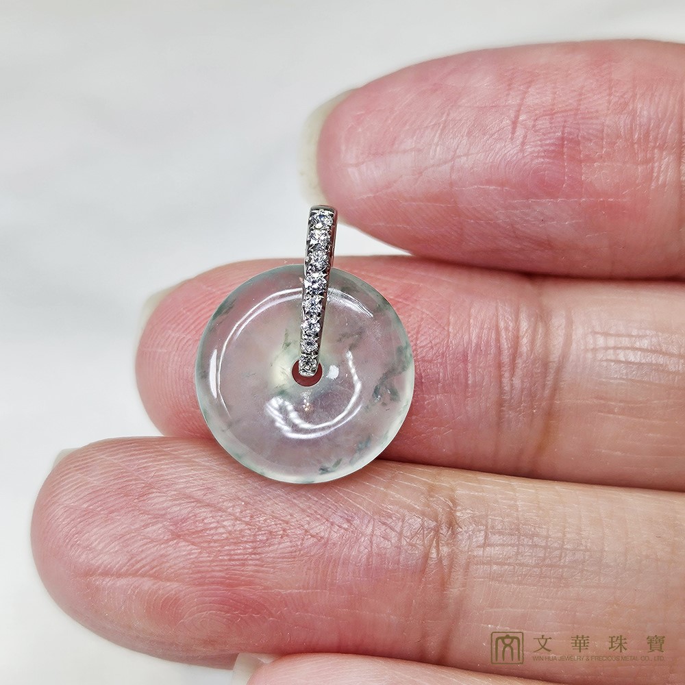 玻璃種飄蘭花小平安扣(已售出)